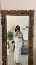 83 crochet skirt 28-32w/41L