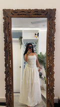 31 classy corset dress 34-36 bust/l:49 with pocket