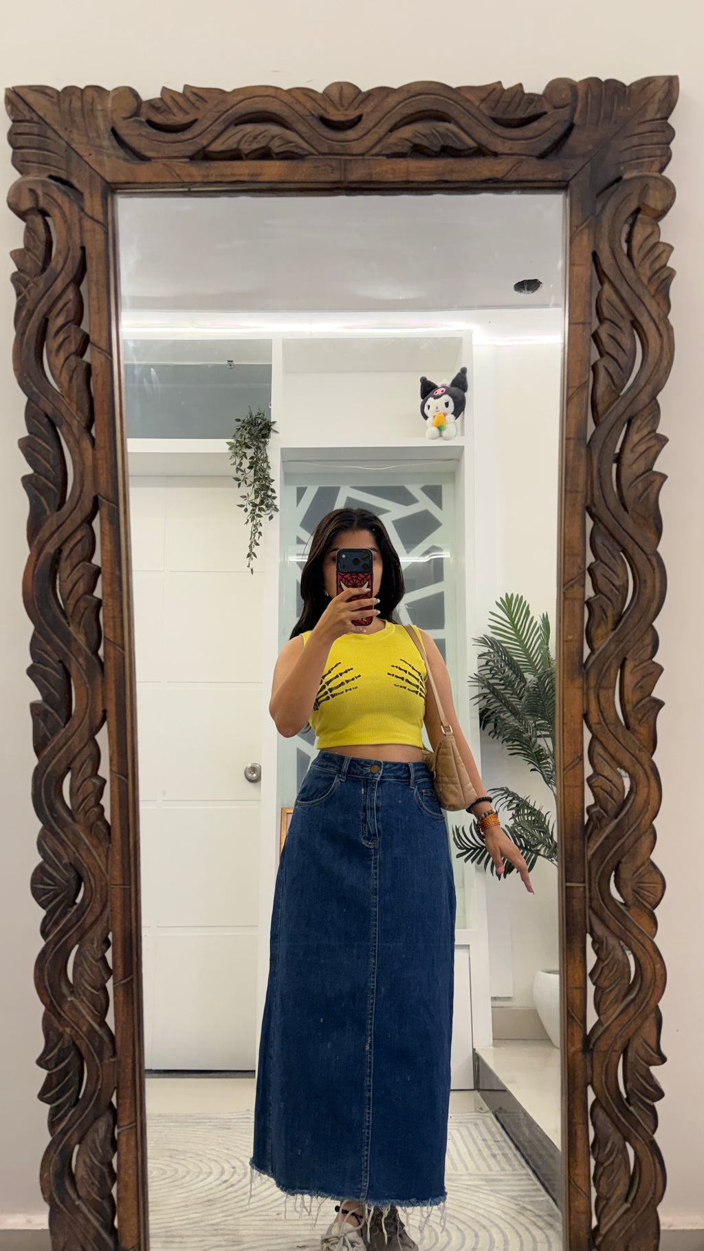 56 Pinterest Denim Skirt 32 waist/l:33