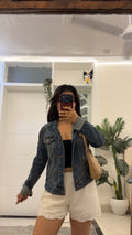 42 Denim Jacket upto bust 34/l:18