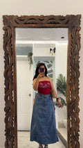 50 Pinterest Denim Skirt 32 waist/l:30