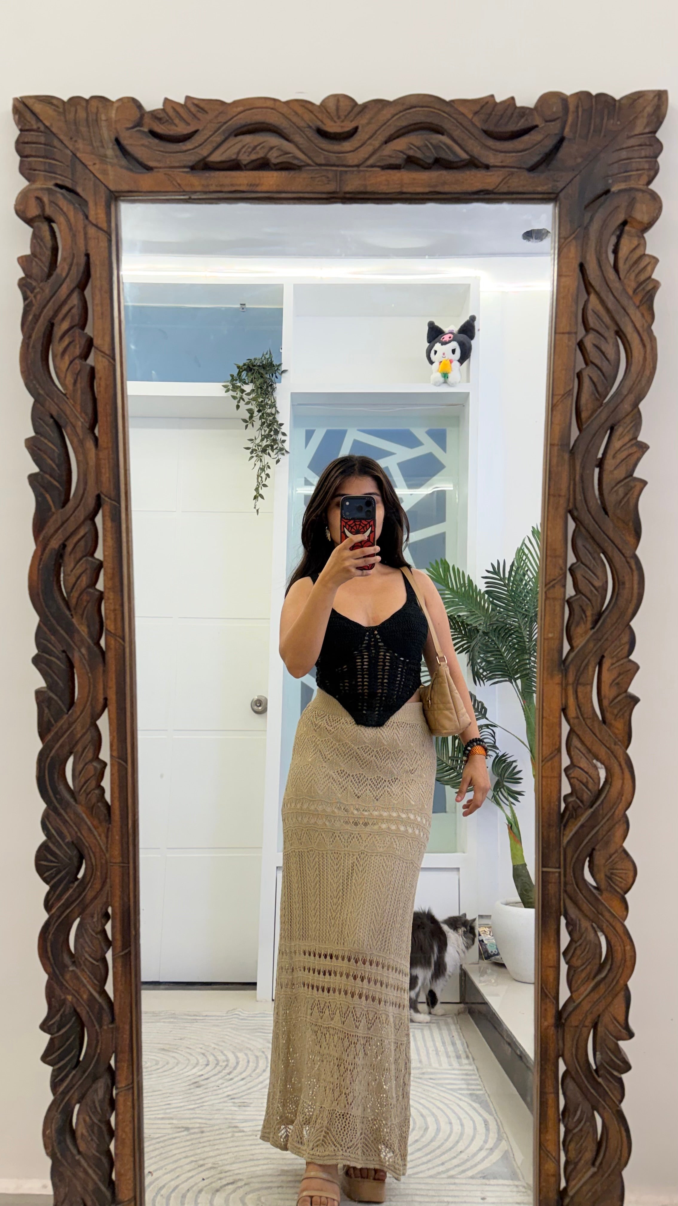 73 summer crochet skirt 24-30 waist/l: 38