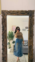 3 Vintage Denim Skirt W26/29L