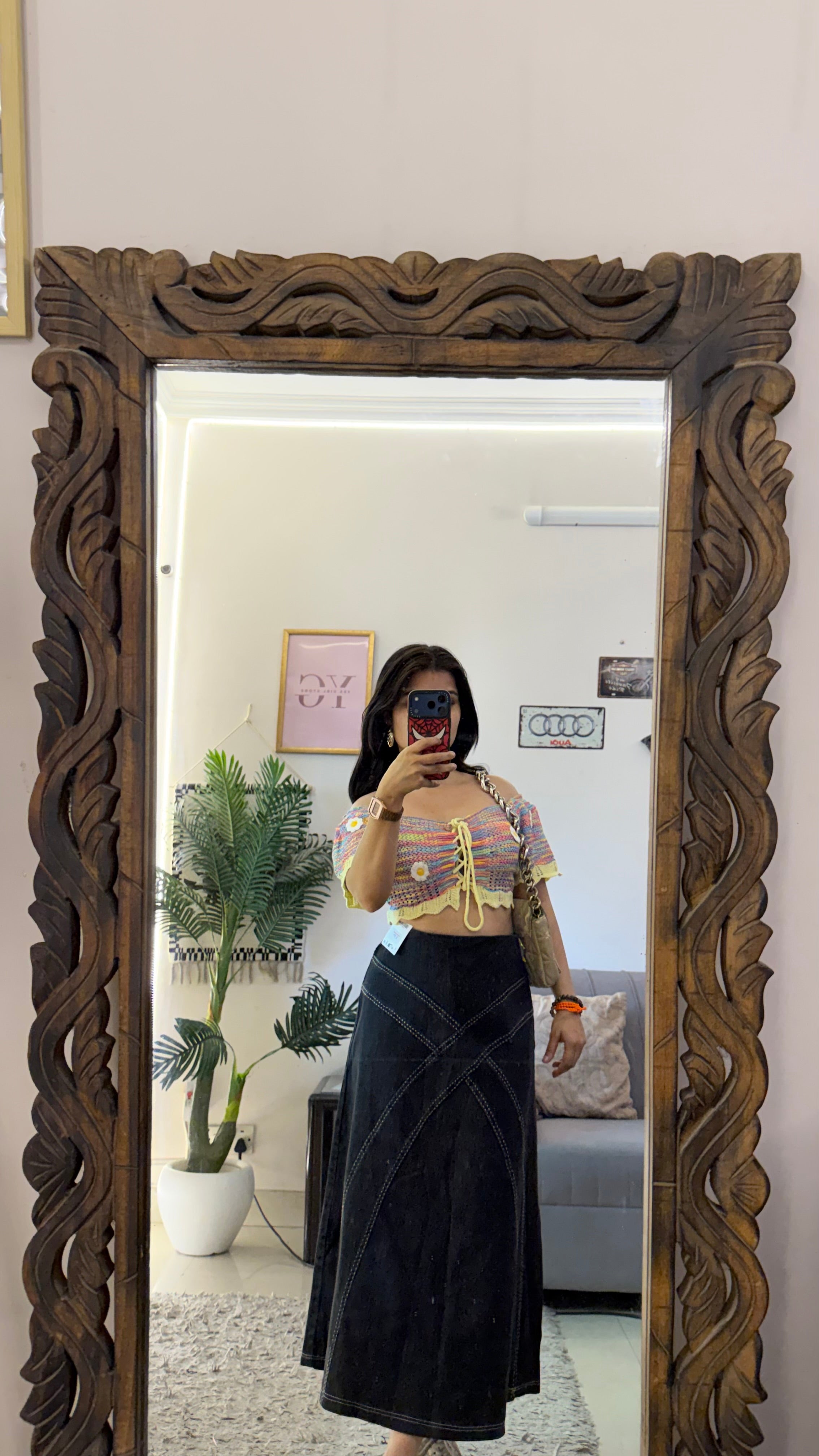 55 Pinterest denim skirt W31/32L
