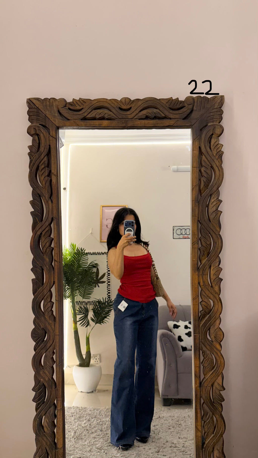 22 Pinterest Jeans W34/L39/Hips38/Thighs22/Raise11