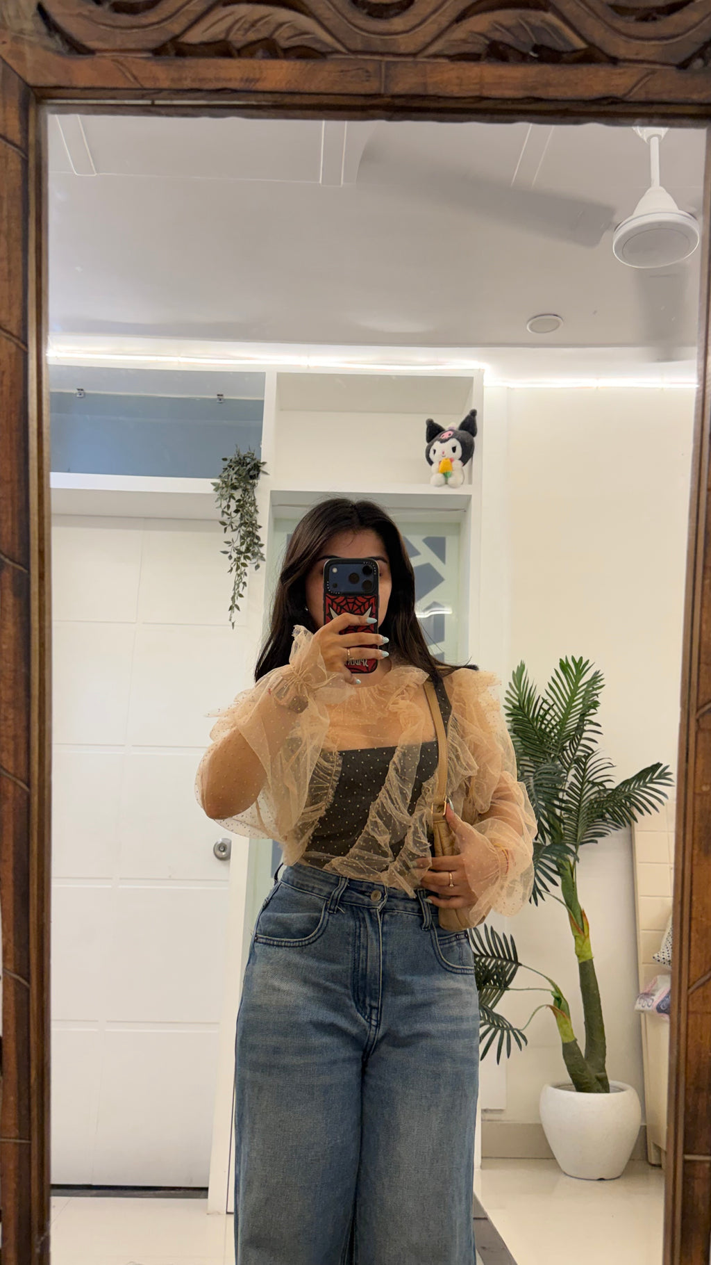 83 zara mesh top Size M
