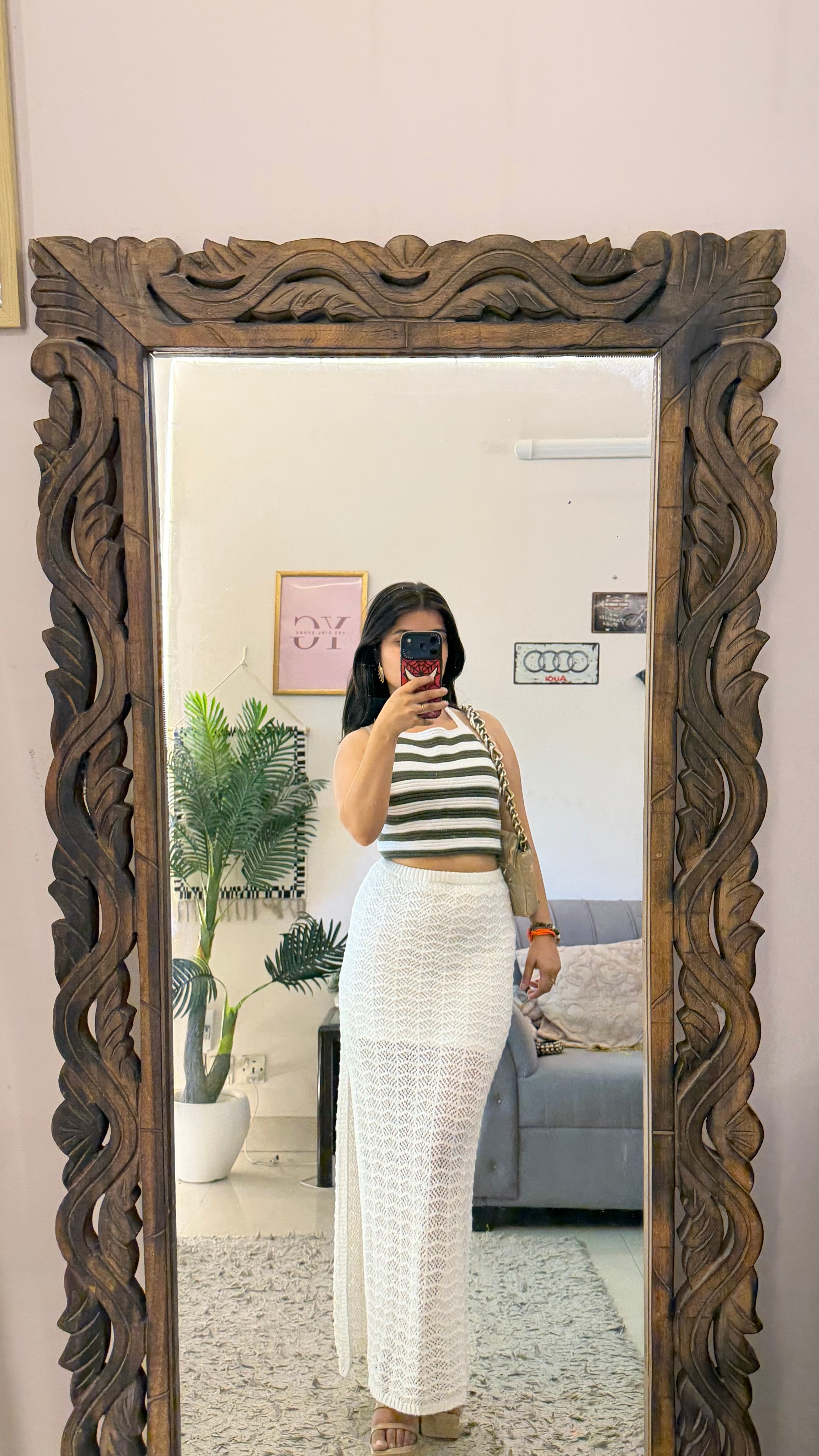 83 crochet skirt 28-32w/41L