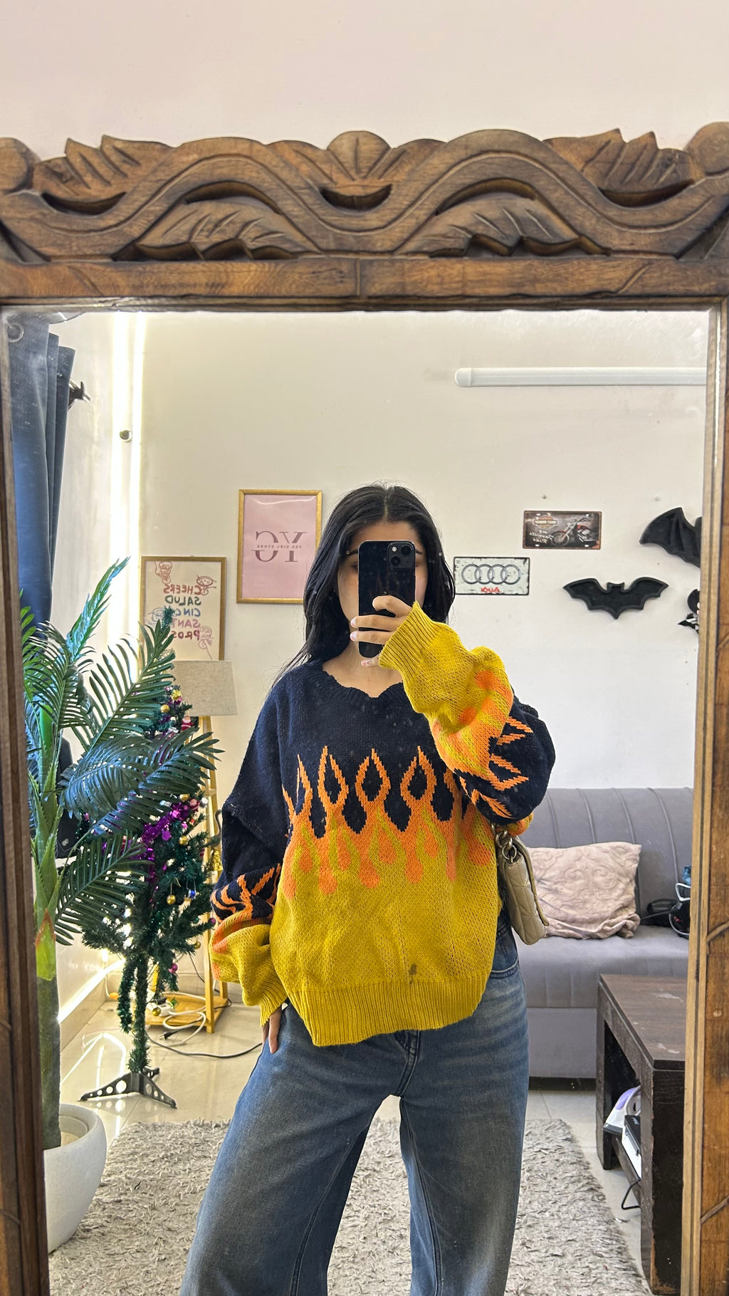 Cute Sweater thrifted M