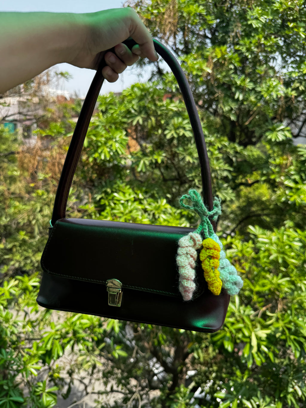 Cute flower bag band