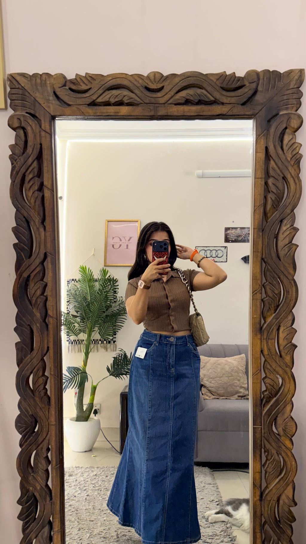 83 Pinterest denim skirt W30/36L