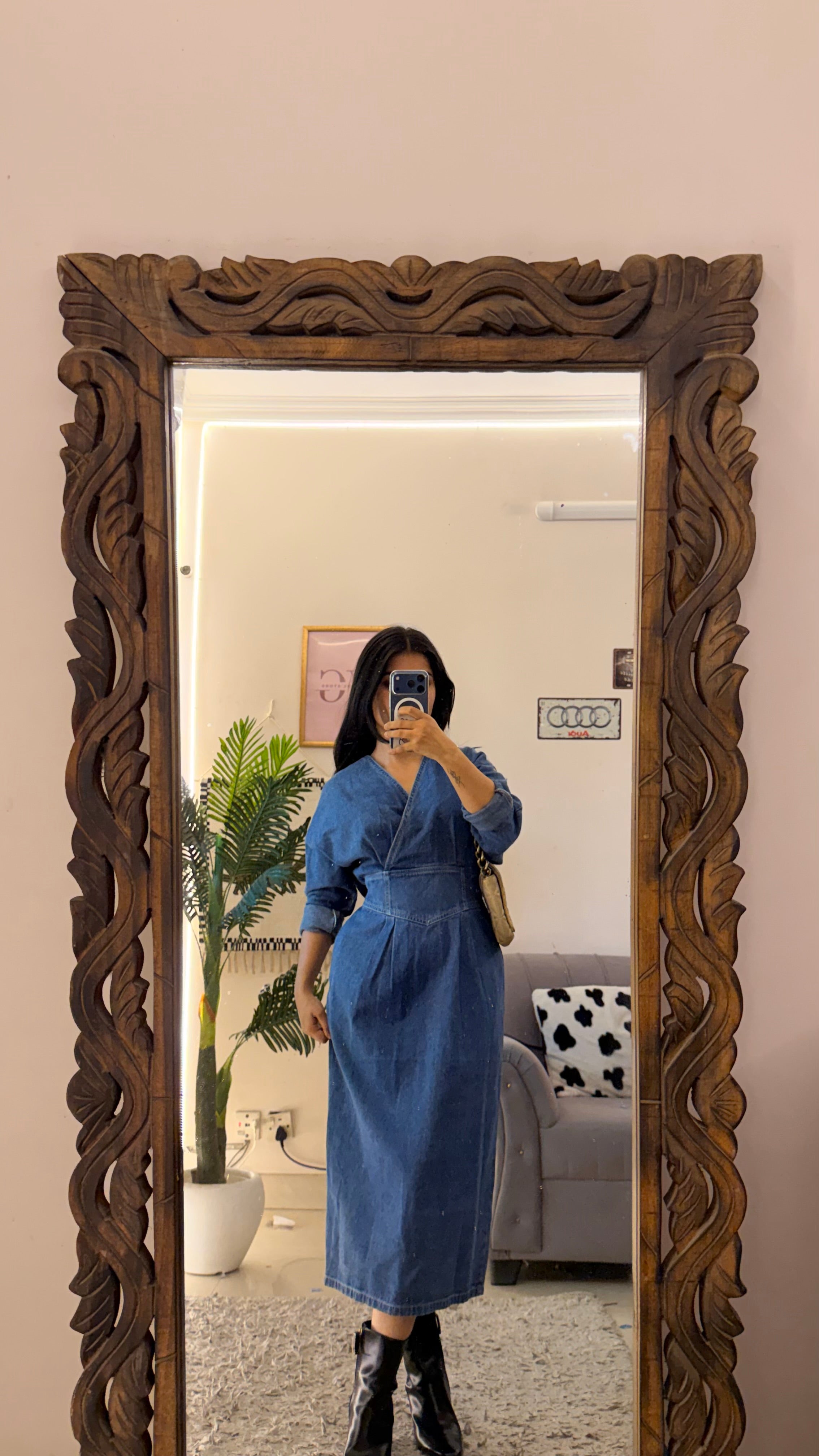 10 Denim Dress Upto Bust38/L43