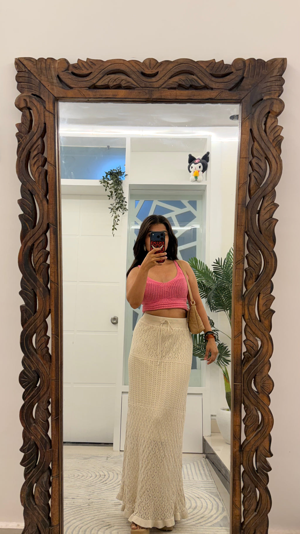 47 crochet skirt 27-34 waist /l: 39