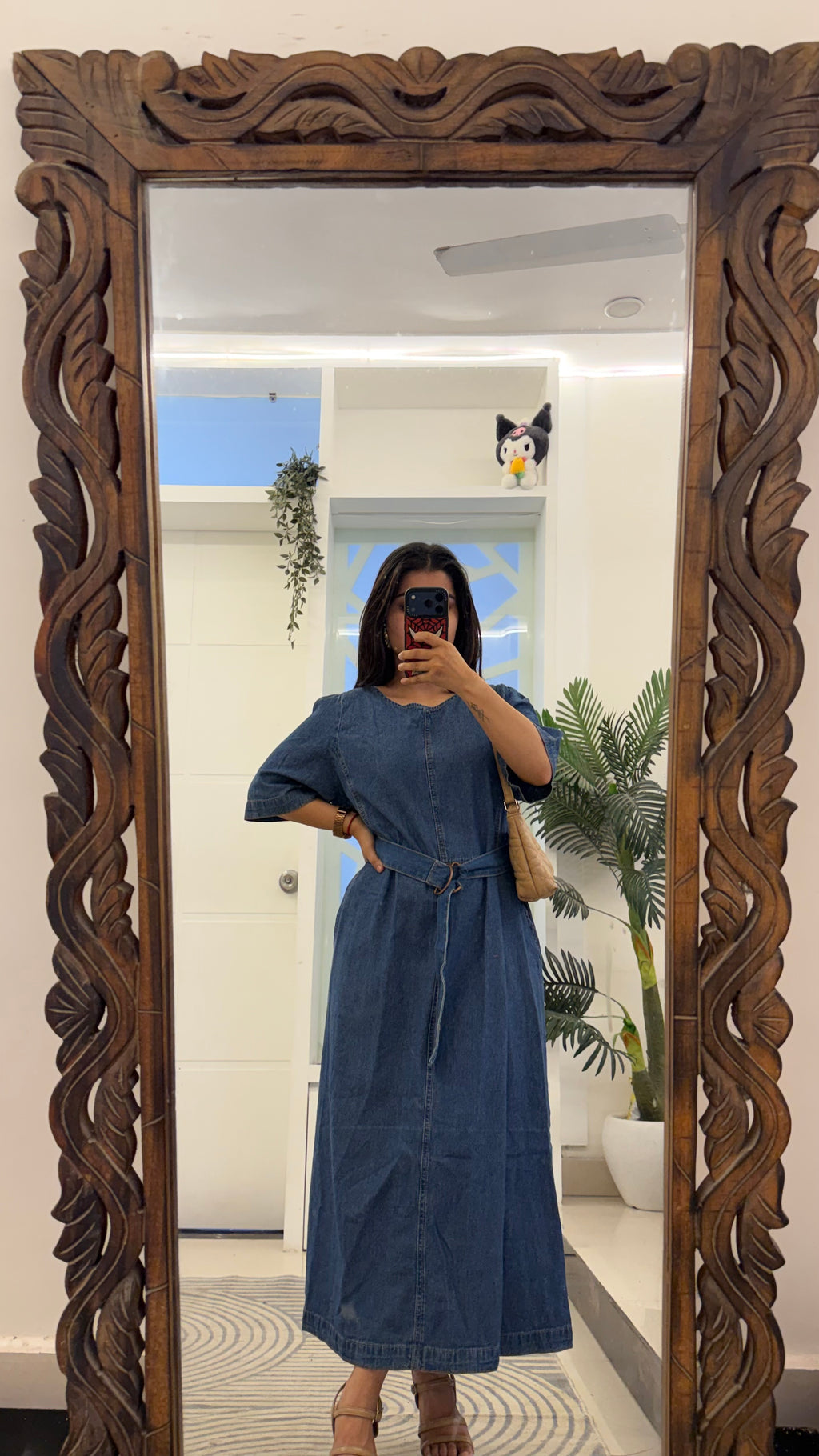 58 summer dress upto bust 40 with belt