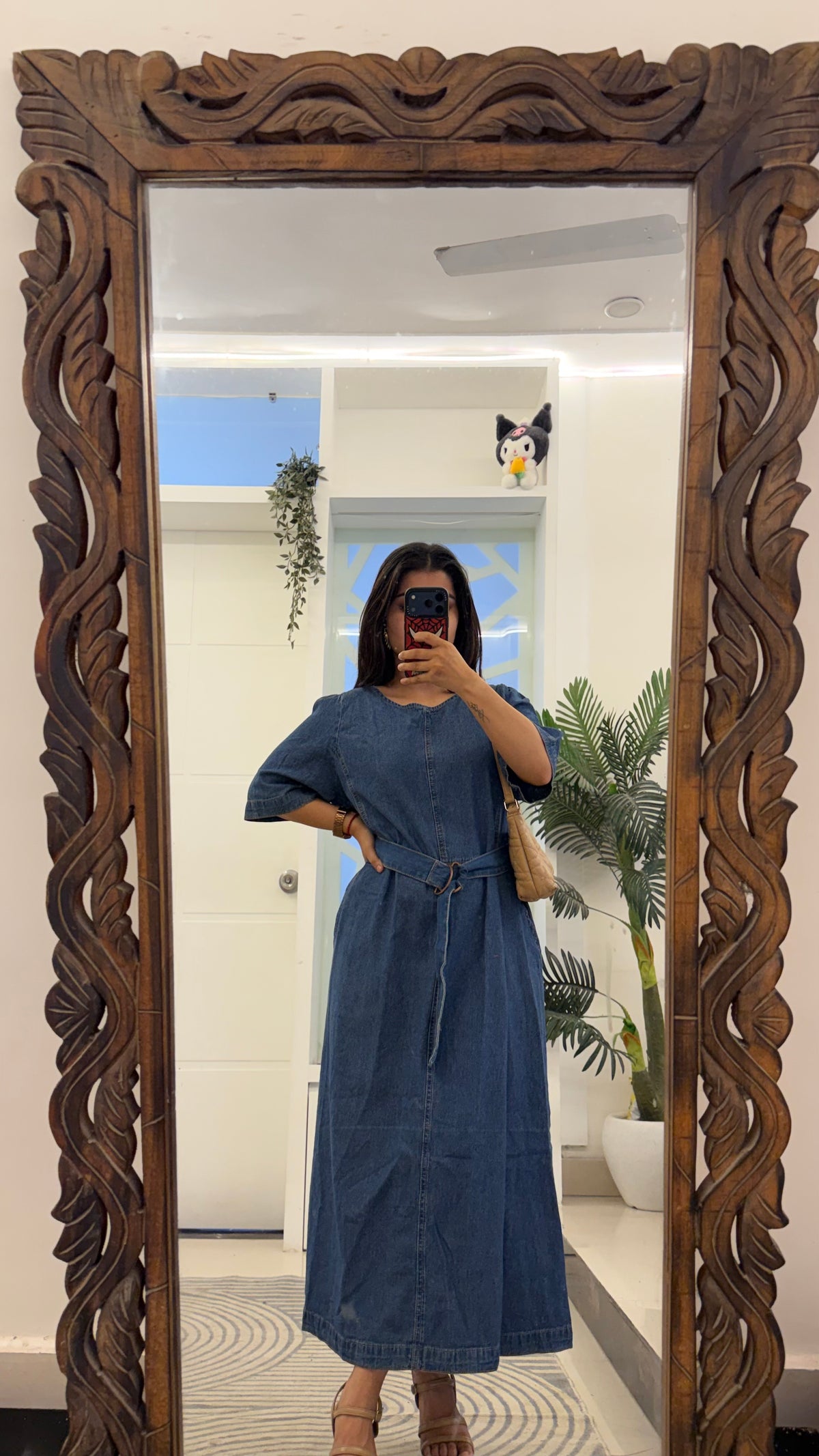 58 summer dress upto bust 40 with belt