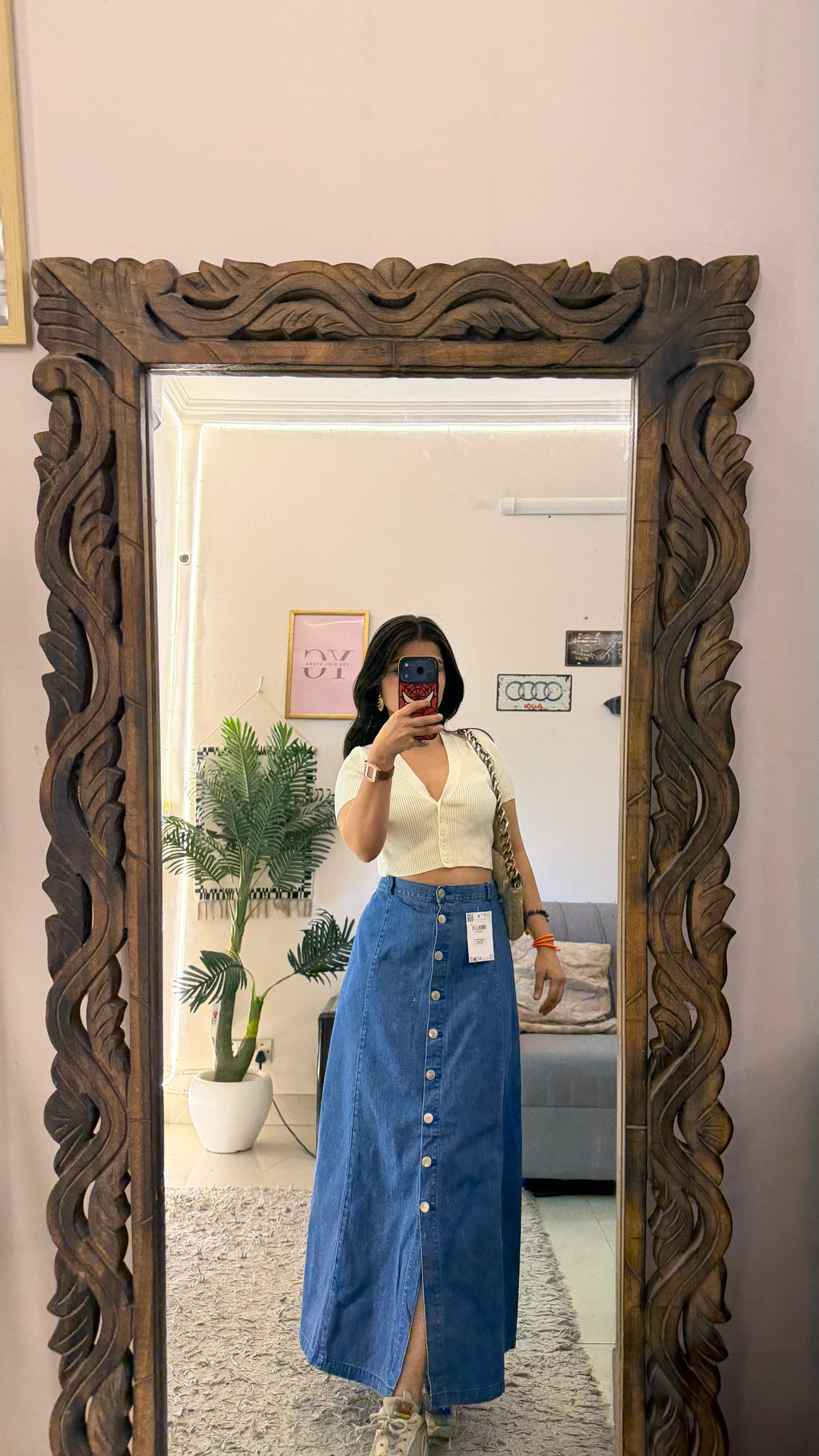 27 Pinterest denim skirt W38/34L