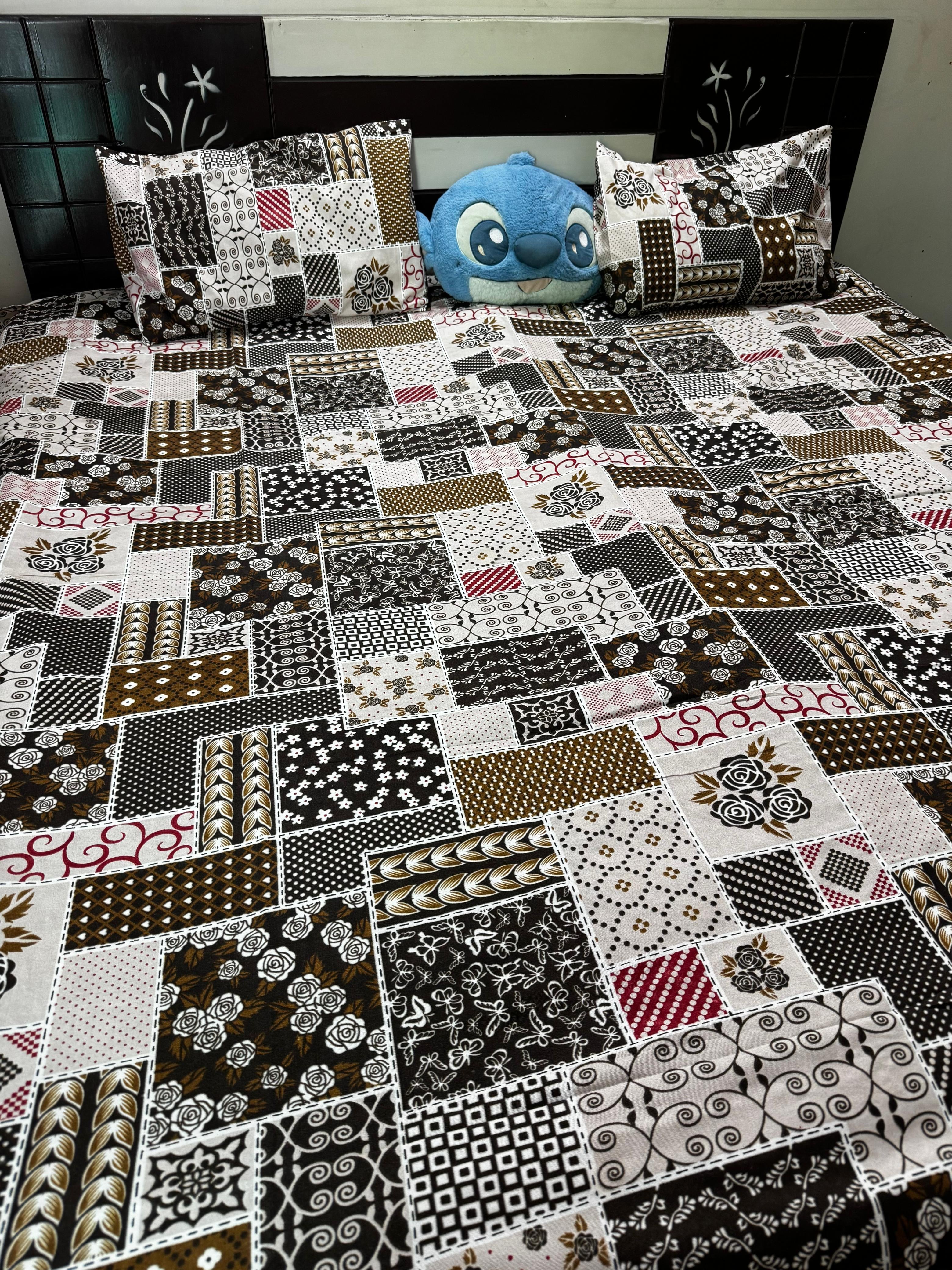 Pinterest Bedsheet ( patch work print )