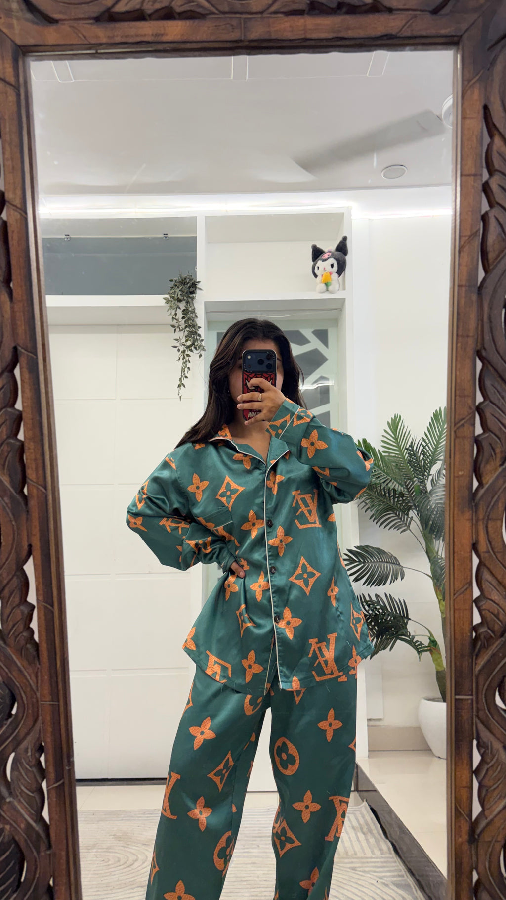 Satin night suit size M