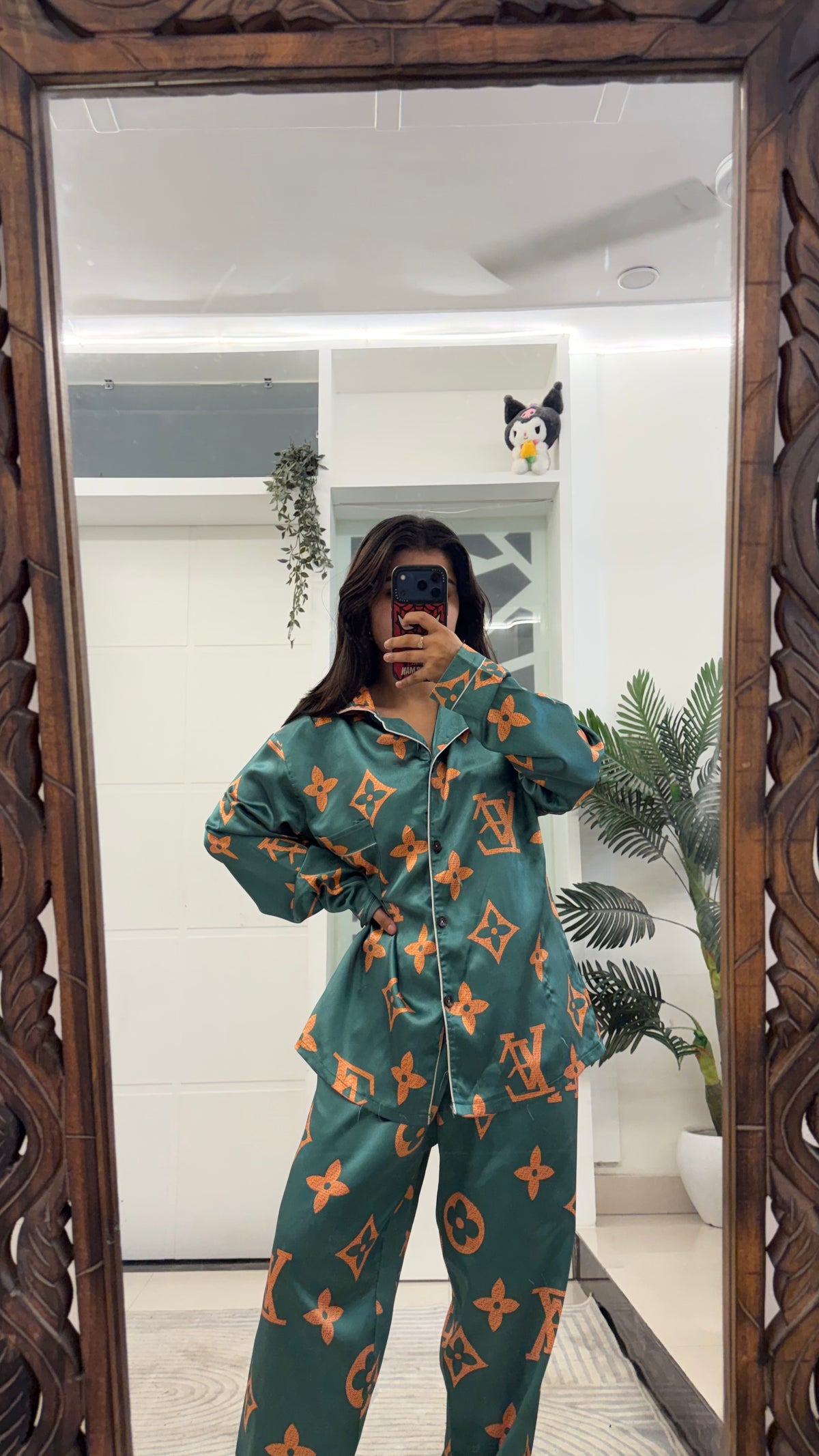 Satin night suit size M