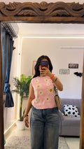 74 cute warm top 32-35 bust