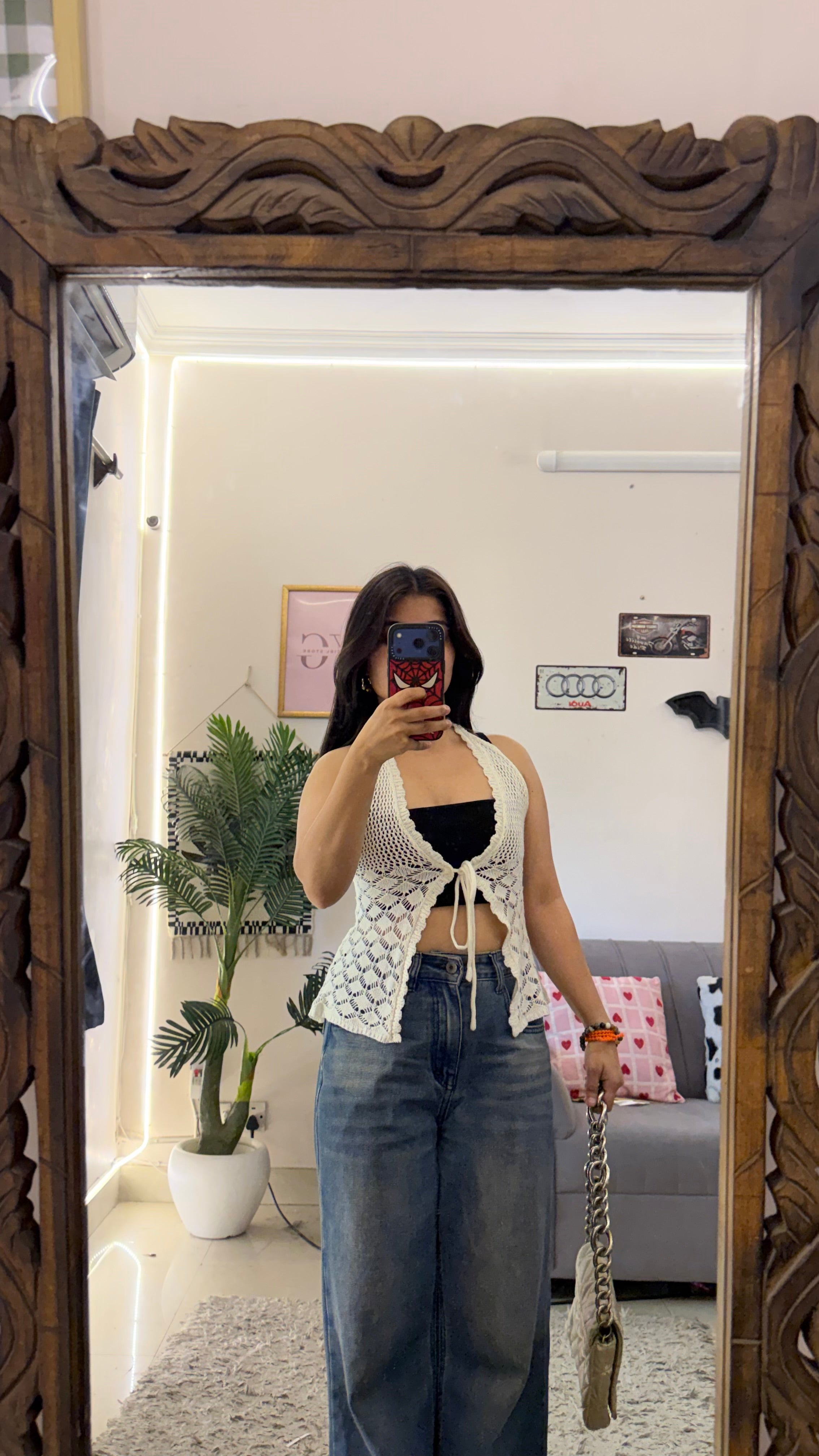 161 cute retro top 28-32 bust