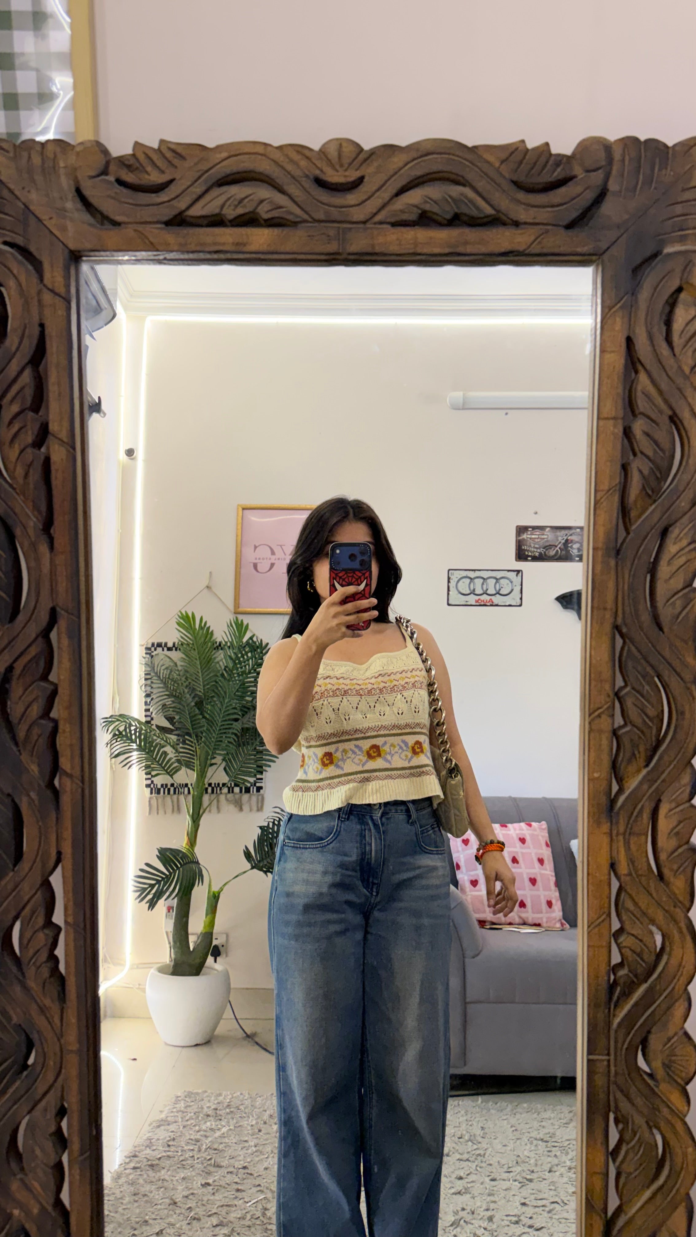 175 cute retro top 32-34 bust