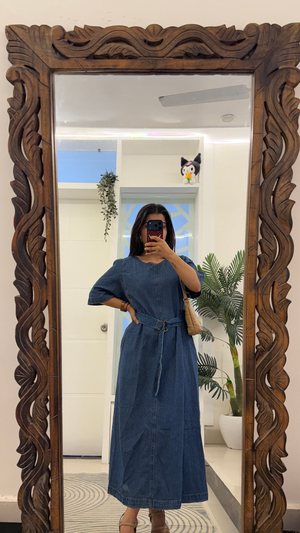 58 summer dress upto bust 40 with belt