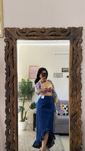 15 retro denim skirt W30/33L