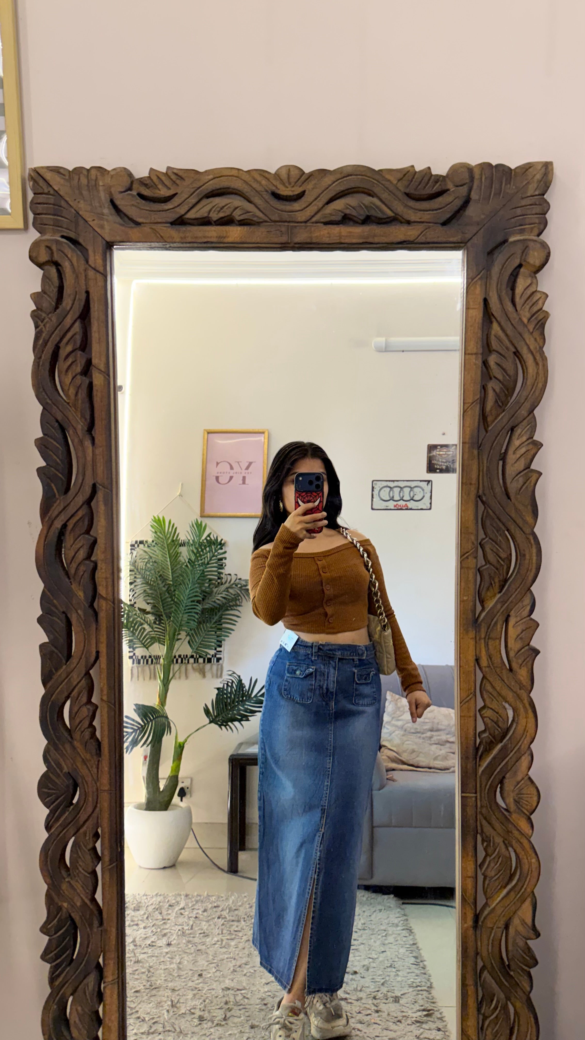 42 Pinterest denim skirt W28/33L