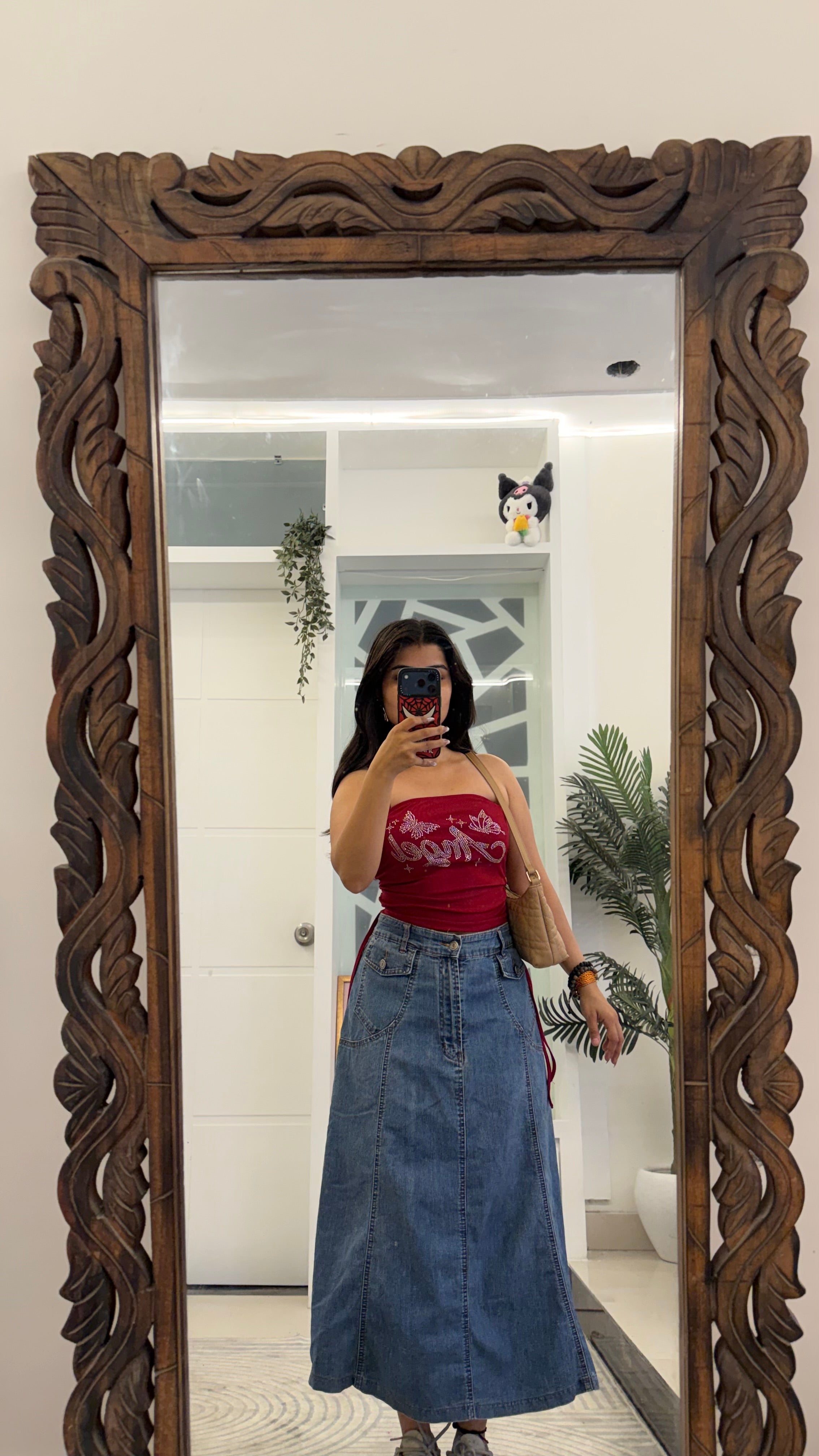 50 Pinterest Denim Skirt 32 waist/l:30