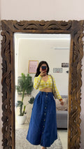 71 Vintage denim skirt W28/31L