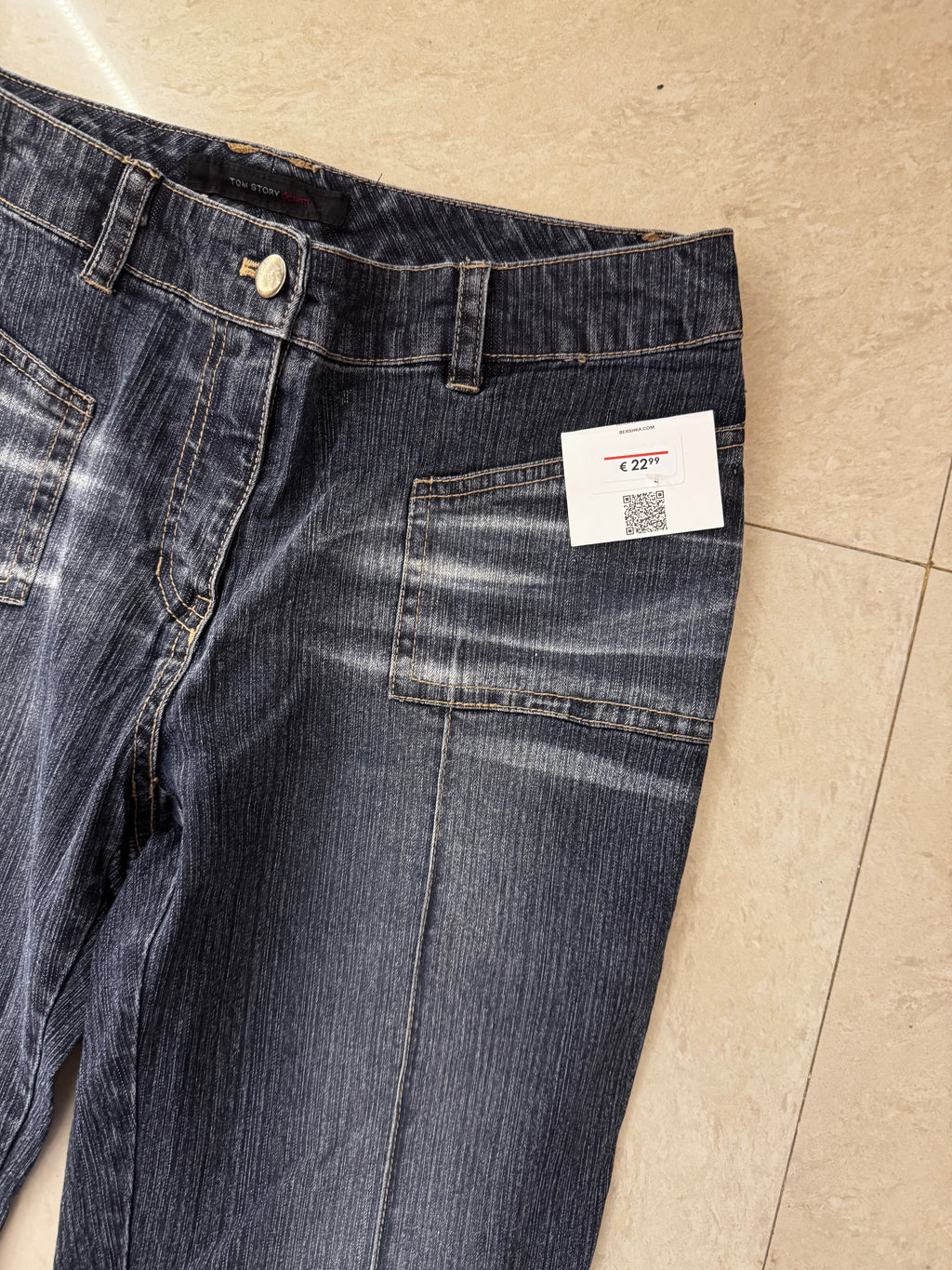 7) Vintage jeans waist:32/l:41/inceam:9/hips:38