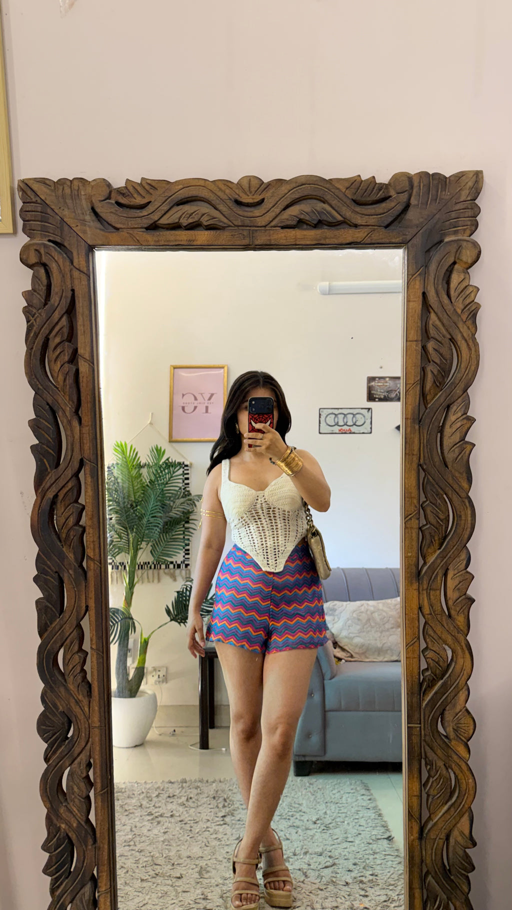 63)crochet skirt 28 waist/l:13