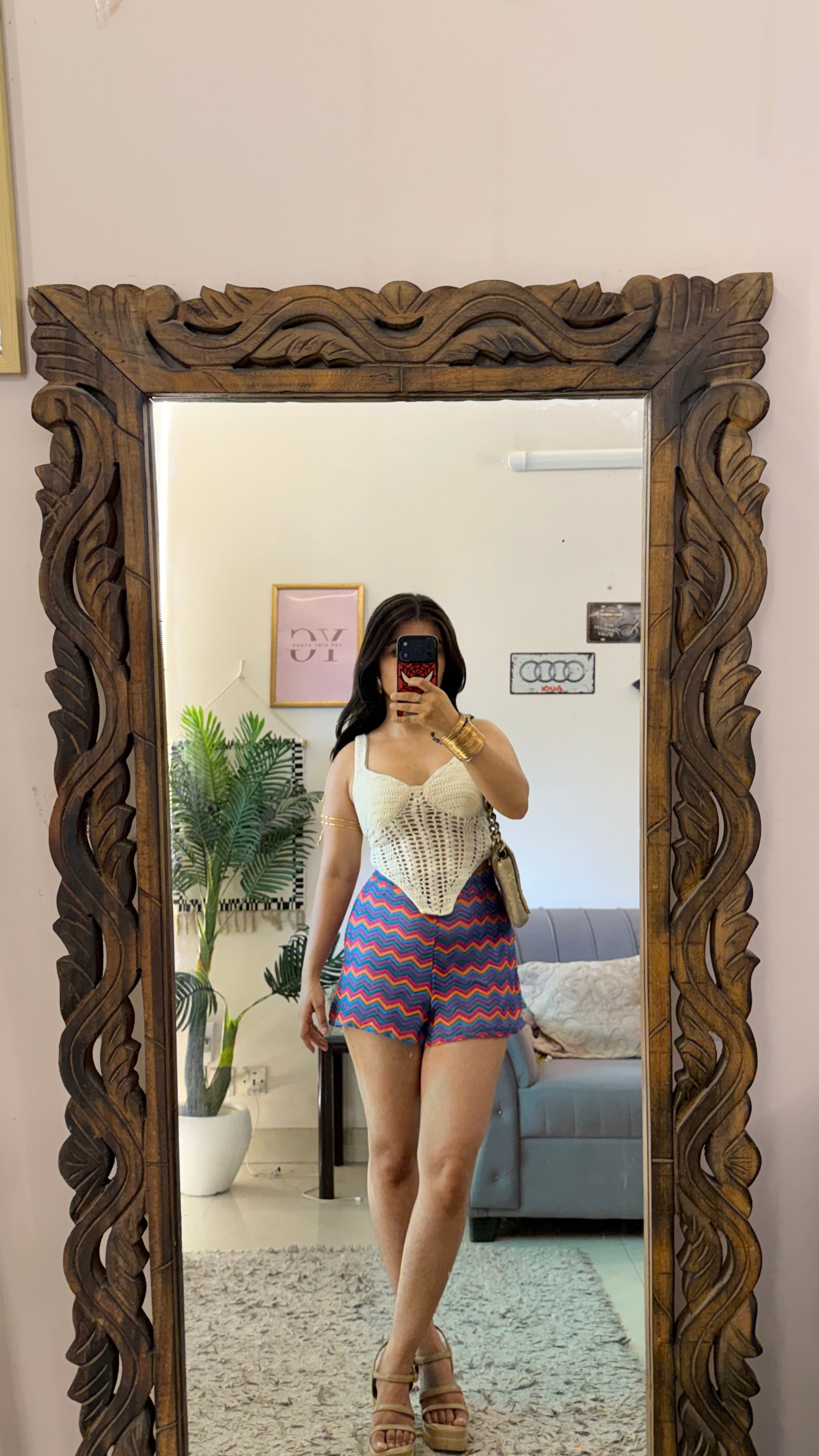 63)crochet skirt 28 waist/l:13
