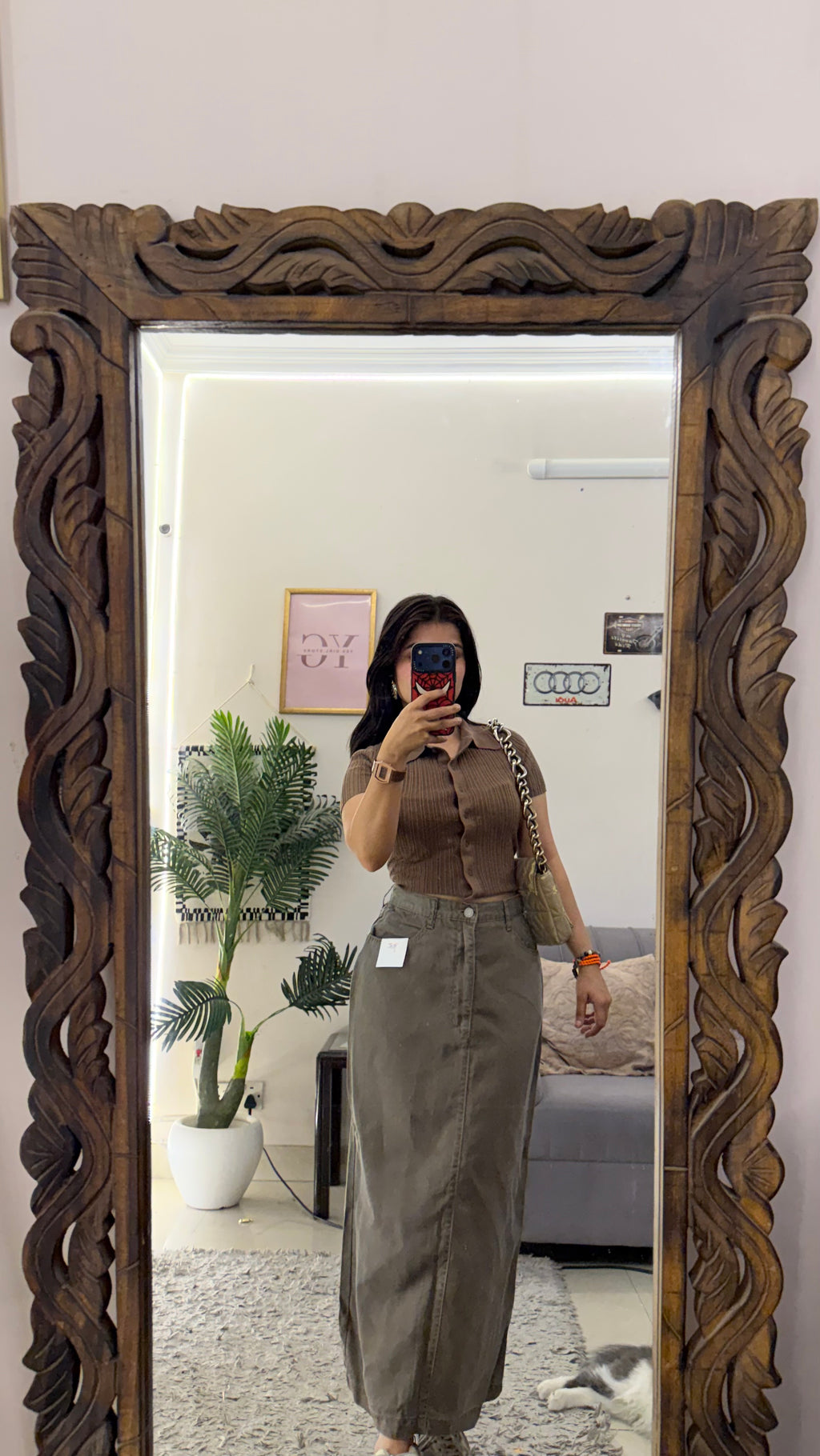 82 Pinterest denim skirt W26/34L