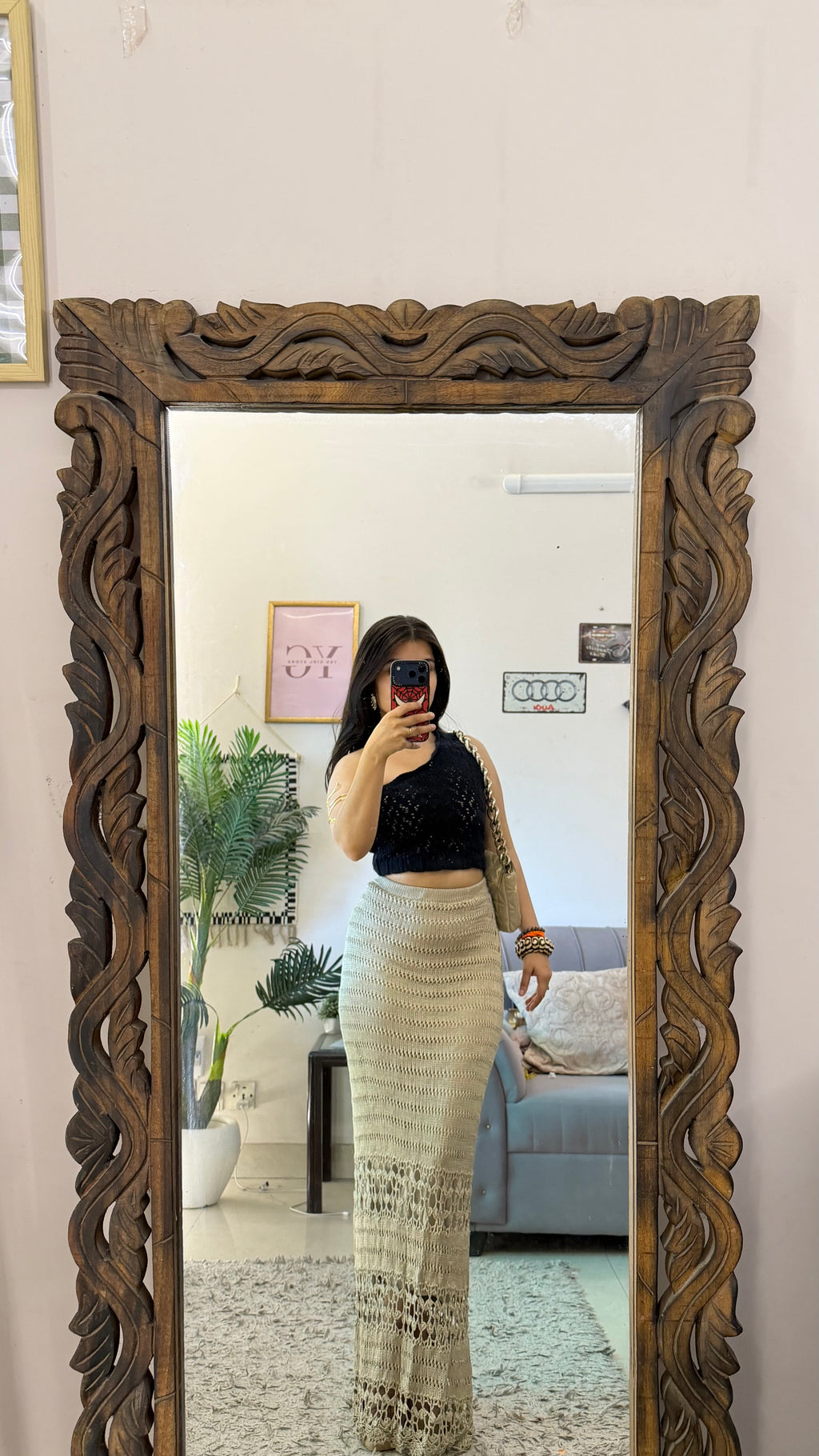 68 crochet skirt 28-32w/41L