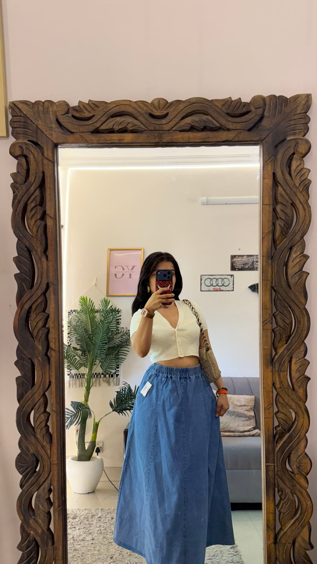 30 Pinterest denim skirt W26-28/31L