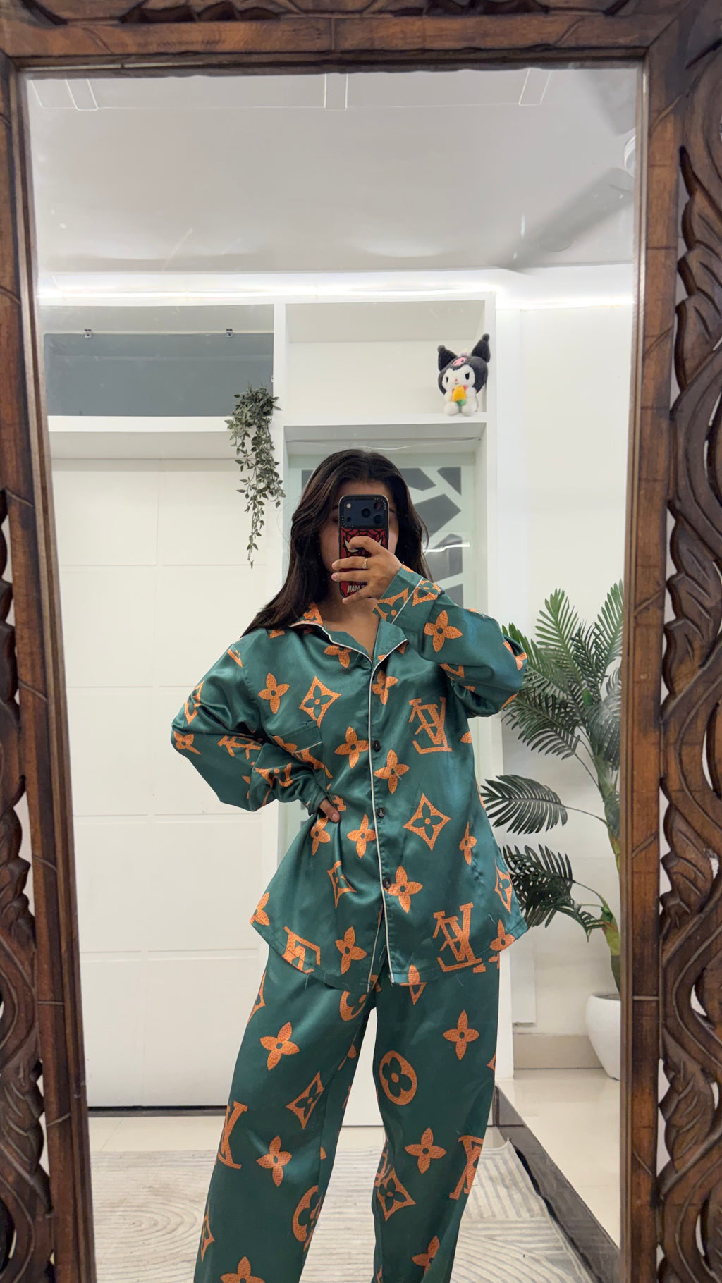 Satin night suit size M