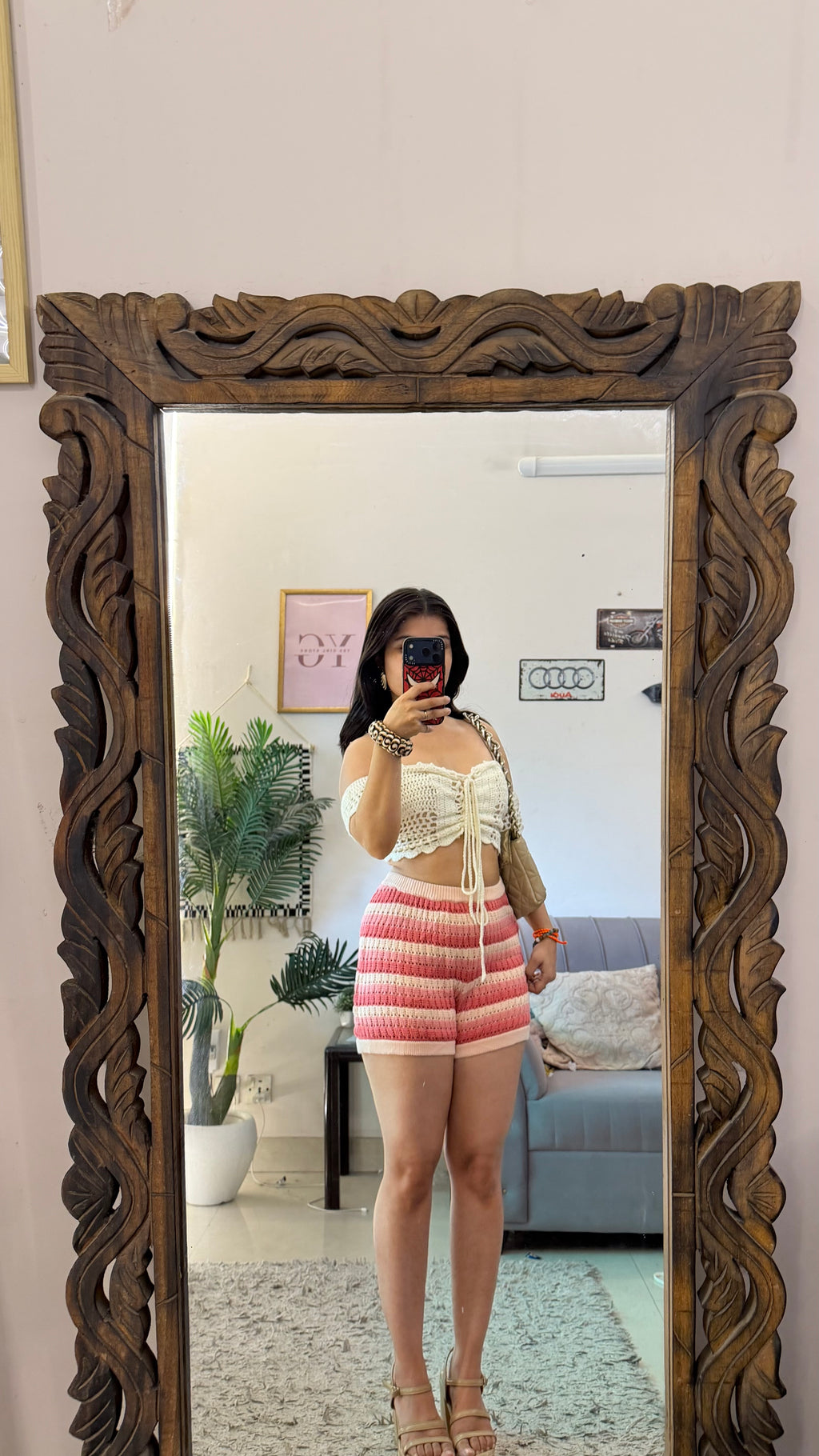 58) crochet skirt 26-28 waist/l:12