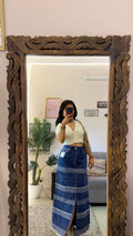 34 retro denim skirt W28/34L