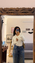 104 summer top 32-35  bust beautiful collar