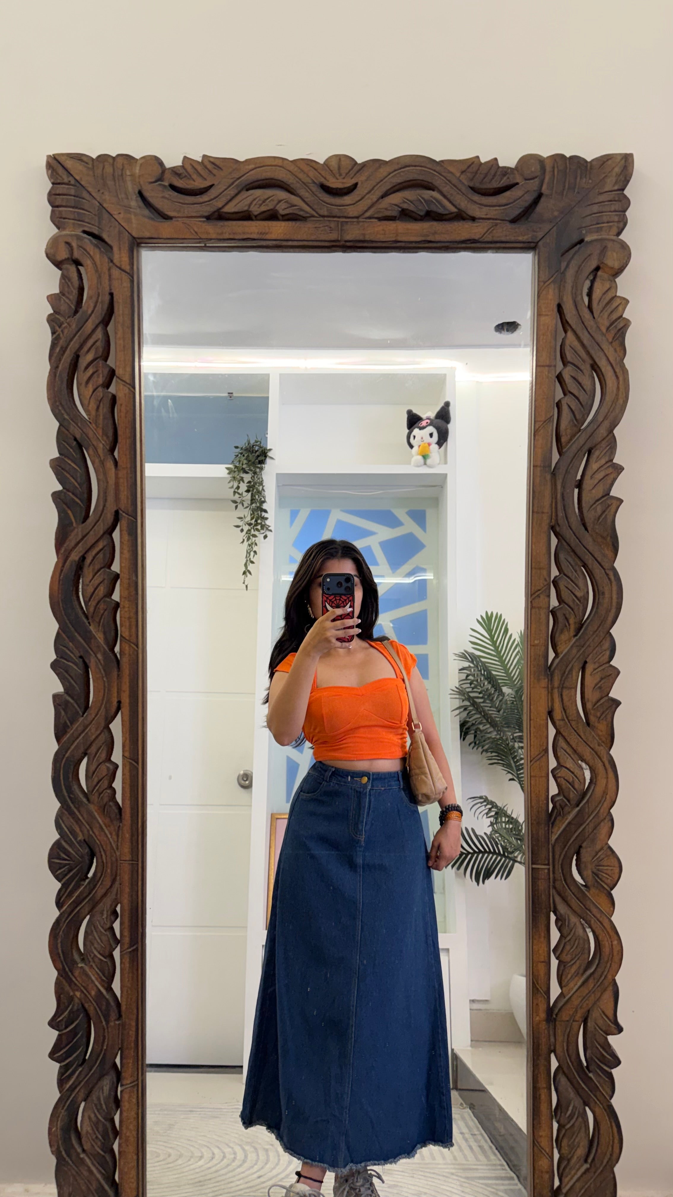 11 Pinterest Denim Skirt 24-28 waist/l:30