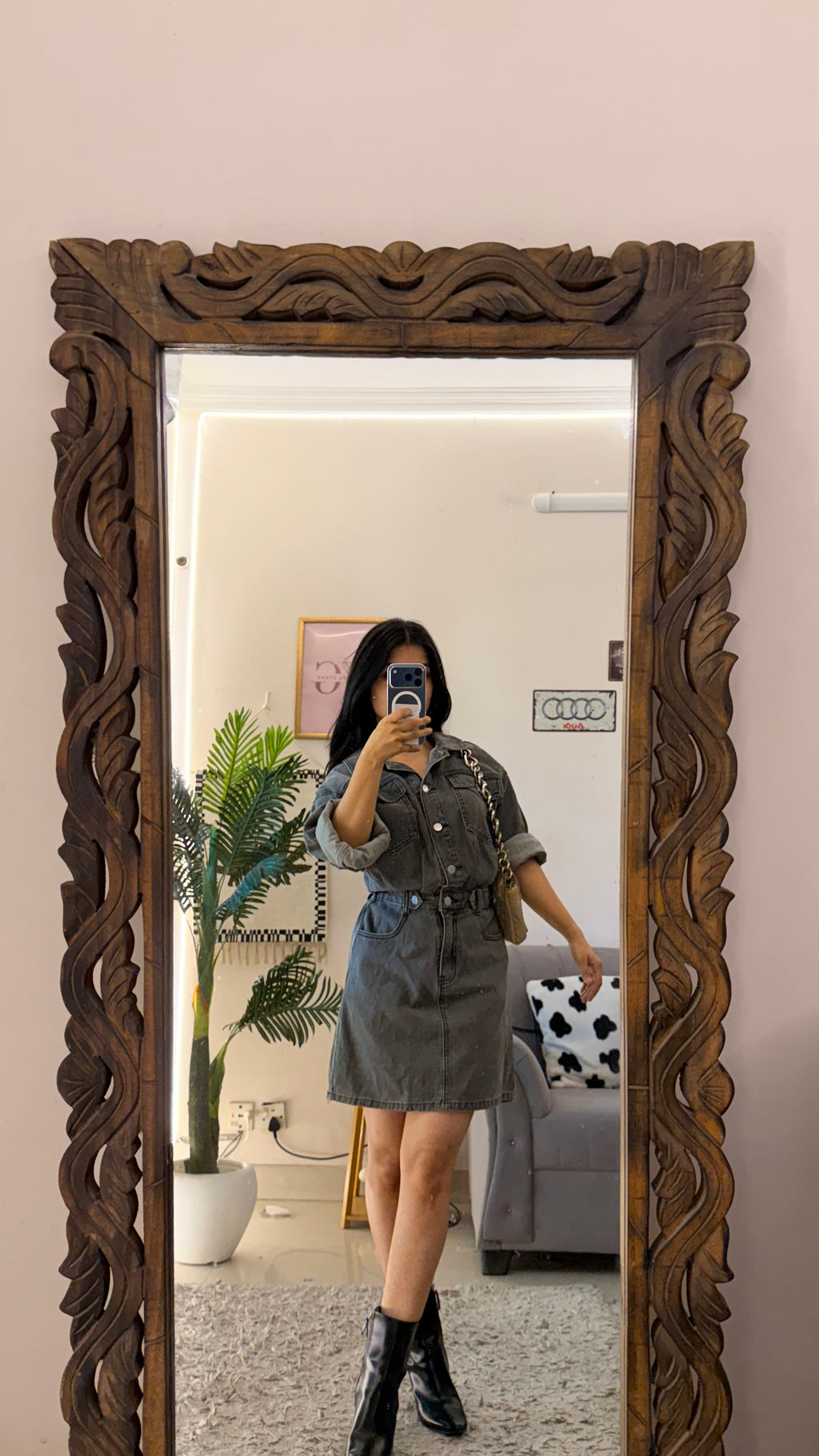 17 Denim Dress upto Bust36 /L36