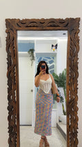 80 Cute crochet skirt 26-30 waist/l:32