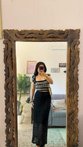 51) crochet skirt 26-28 waist/l:38