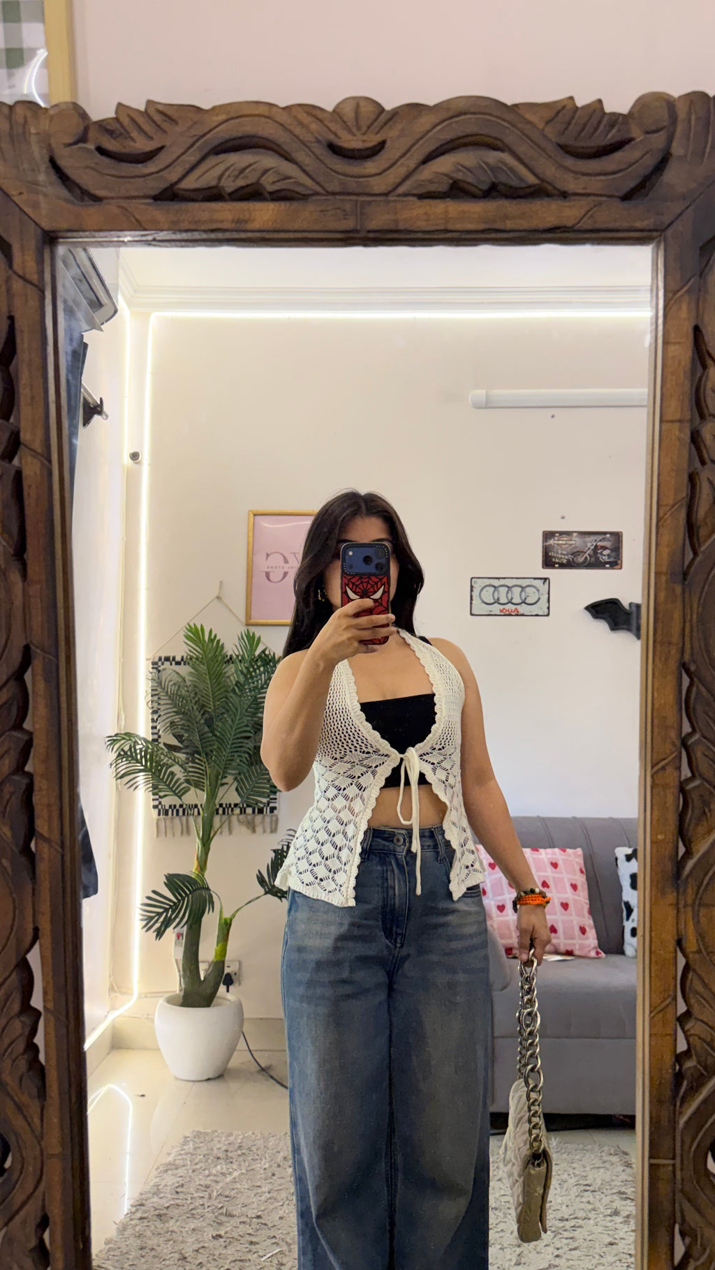 161 cute retro top 28-32 bust