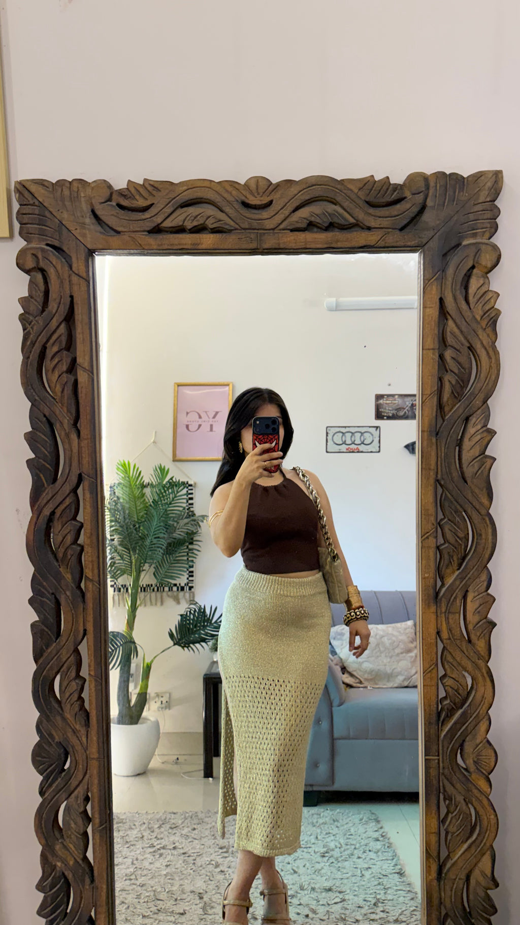 54)crochet skirt 26-28 waist/l:33