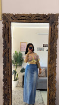 57 Pinterest denim skirt W31/35L