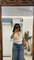 45 cute top with lace work 32-36 bust