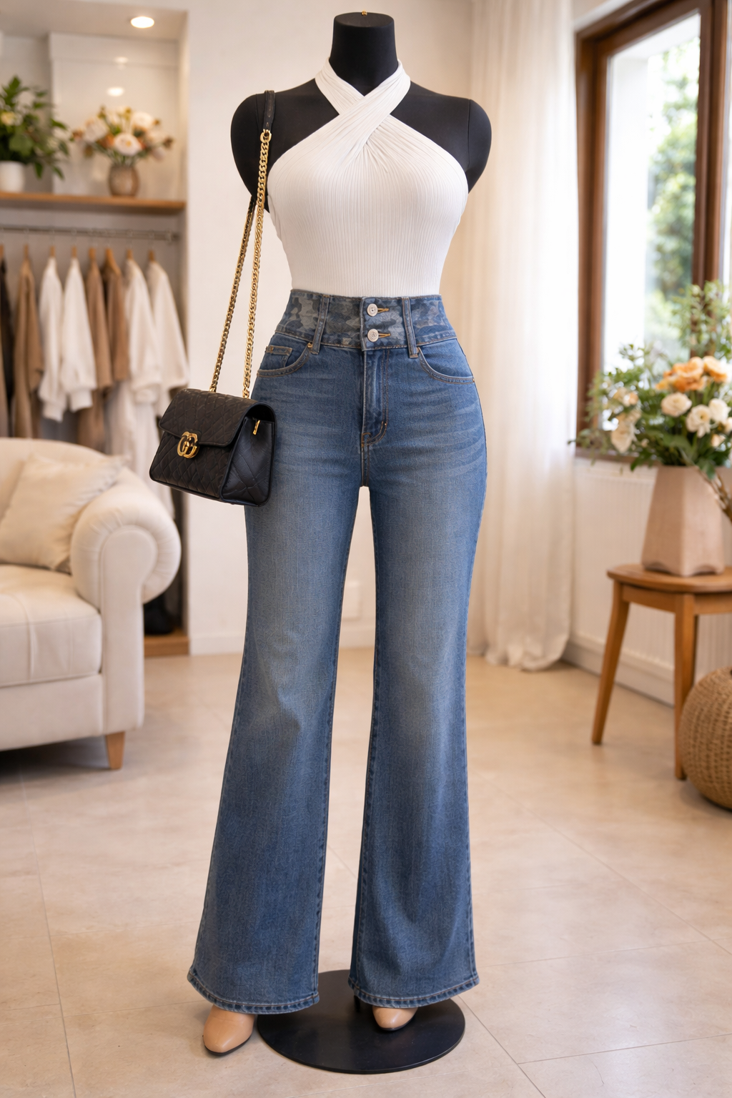 8) Vintage Jeans waist:26/l:38/inceam:9/hips:34