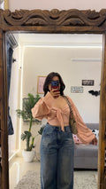 177 cute satin top 28-32 bust